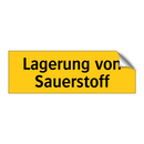 Lagerung von Sauerstoff