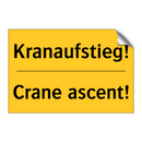 Kranaufstieg! - Crane ascent!