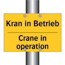 Kran in Betrieb - Crane in operation