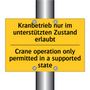 Kranbetrieb nur im unterstützten /.../ - Crane operation only permitted /.../