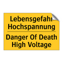 Lebensgefahr Hochspannung - Danger Of Death High Voltage