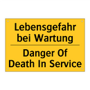 Lebensgefahr bei Wartung - Danger Of Death In Service