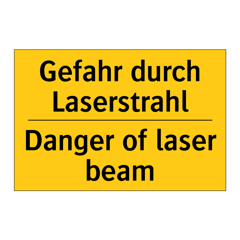 Warnschild 'Laserstrahl' – Sicherheitshinweis Für Laser-Gefahrenbereich (29,5 X 21 Cm)