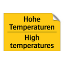 Hohe Temperaturen - High temperatures