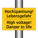 Hochspannung! Lebensgefahr - High voltage! Danger to life