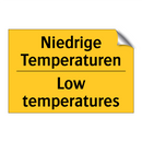 Niedrige Temperaturen - Low temperatures