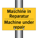 Maschine in Reparatur - Machine under repair