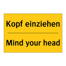 Kopf einziehen - Mind your head