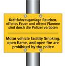 Kraftfahrzeuganlage Rauchen, offenes /.../ - Motor vehicle facility Smoking, /.../