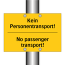 Kein Personentransport! - No passenger transport!