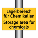 Lagerbereich für Chemikalien - Storage area for chemicals