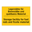 Lagerstätte für Brennstäbe und /.../ - Storage facility for fuel rods /.../