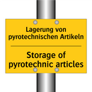 Lagerung von pyrotechnischen Artikeln/.../ - Storage of pyrotechnic articles/.../