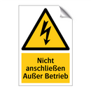 Nicht anschließen Außer Betrieb