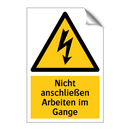 Nicht anschließen Arbeiten im Gange