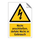 Nicht anschließen, defekt Nicht in Gebrauch