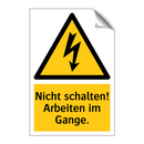 Nicht schalten! Arbeiten im Gange.