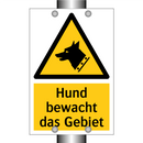 Hund bewacht das Gebiet