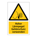 Hoher Lärmpegel Gehörschutz verwenden