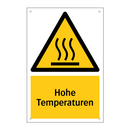 Hohe Temperaturen