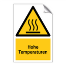 Hohe Temperaturen