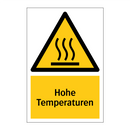 Hohe Temperaturen