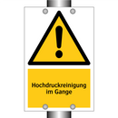 Hochdruckreinigung im Gange