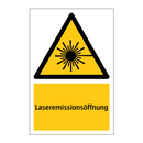 Laseremissionsöffnung