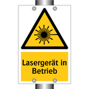Lasergerät in Betrieb
