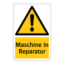 Maschine in Reparatur