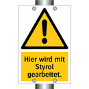 Hier wird mit Styrol gearbeitet.