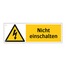 Nicht einschalten