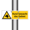Hund bewacht das Gebiet