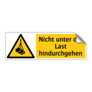 Nicht unter der Last hindurchgehen