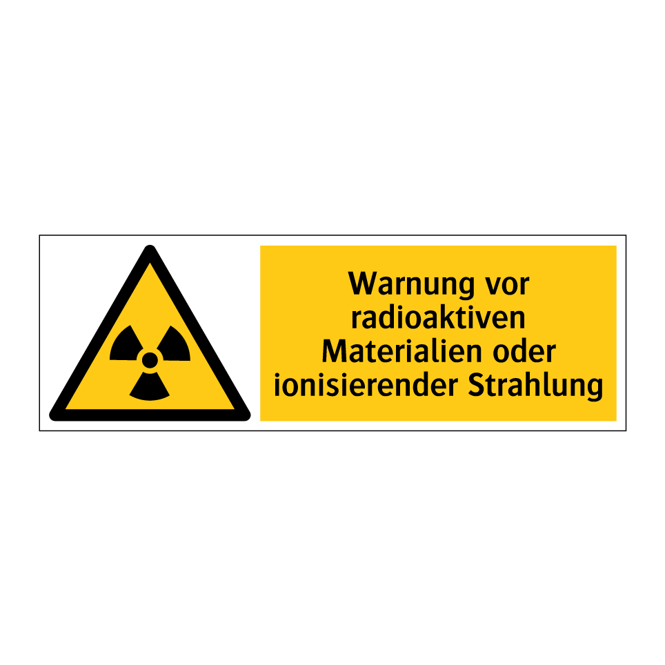 Warnschilder - Warnung vor radioaktiven Stoffen oder ioniserenden Strahlen main image 1