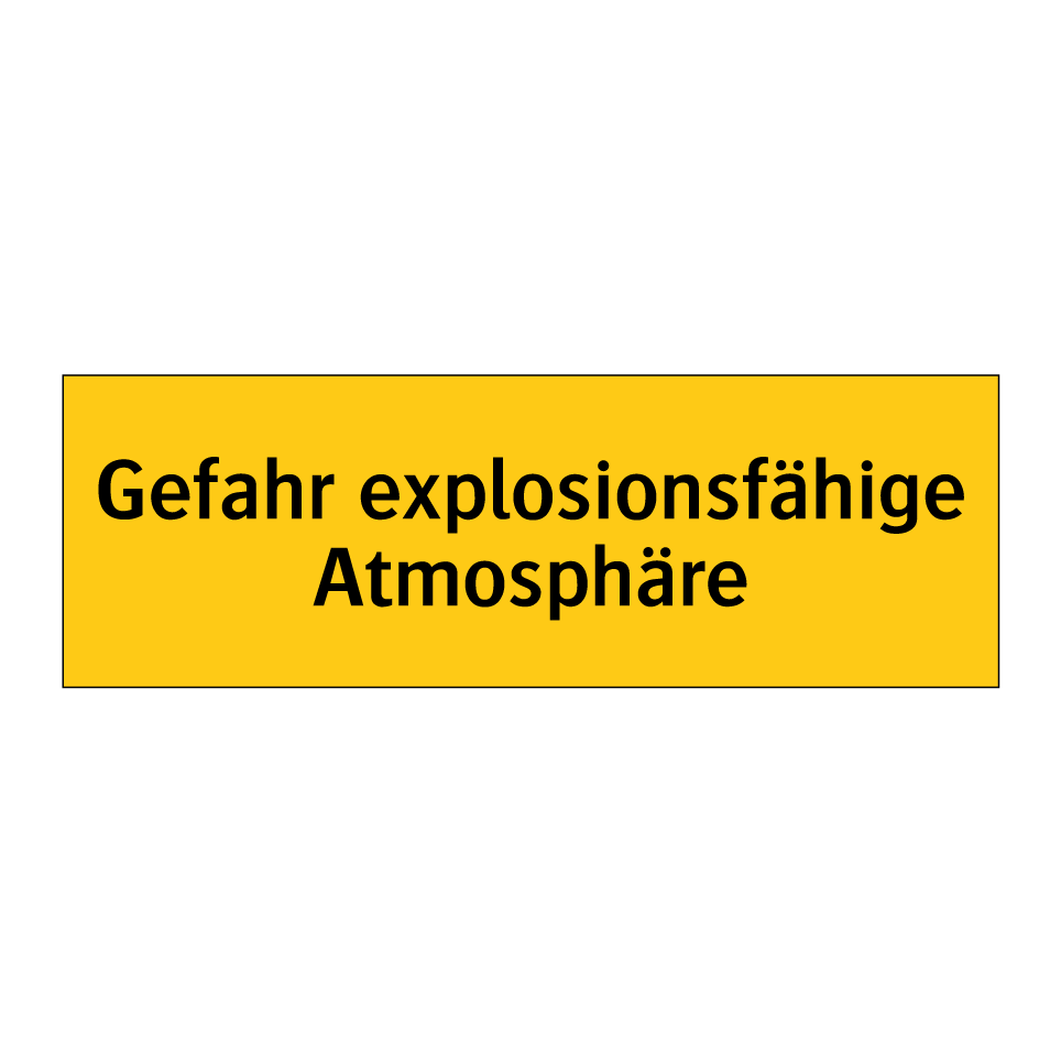 A4 Aufkleber-Set „Gefahr Explosionsfähige Atmosphäre“ – Selbstklebend, C64 – Ideal Für Werkstatt & Labor