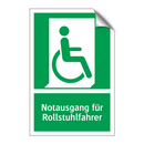 Notausgang für Rollstuhlfahrer