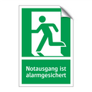 Notausgang ist alarmgesichert