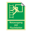 Notausgang mit Fluchtleiter