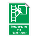 Notausgang mit Fluchtleiter