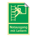 Notausgang mit Leitern