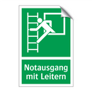 Notausgang mit Leitern