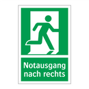 Notausgang nach rechts