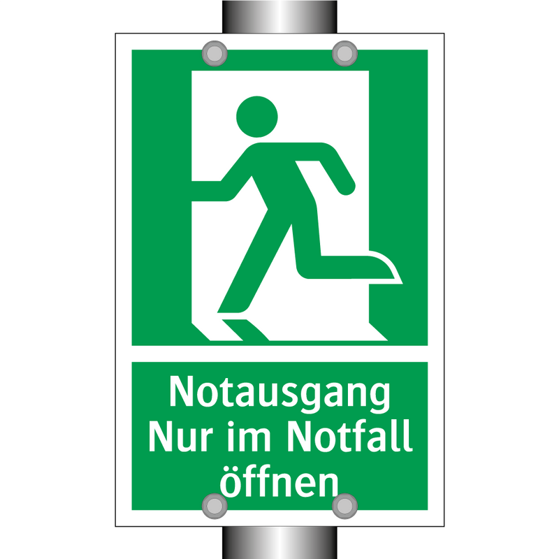 Notausgang Nur im Notfall öffnen