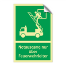 Notausgang nur über Feuerwehrleiter