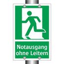Notausgang ohne Leitern