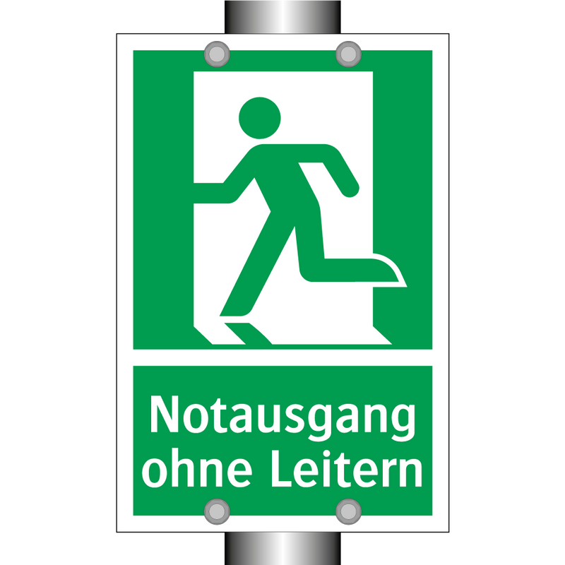 Notausgang ohne Leitern