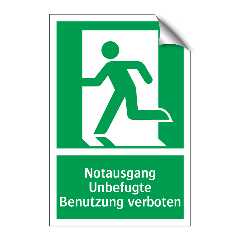Notausgang Unbefugte Benutzung verboten