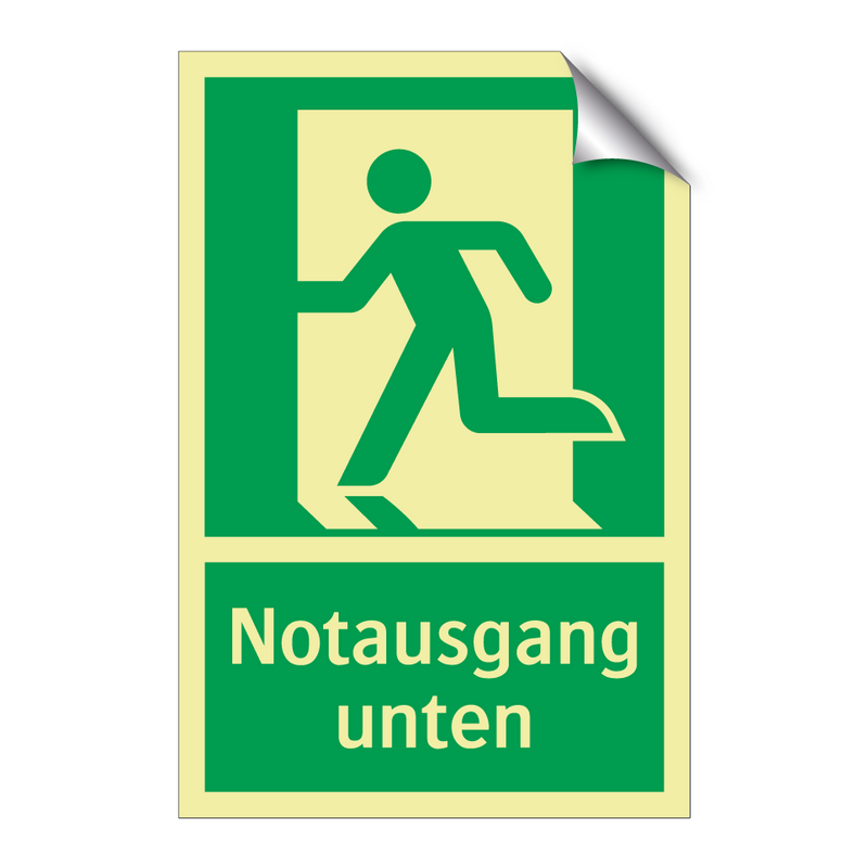Notausgang unten