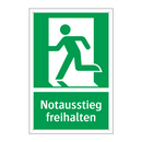 Notausstieg freihalten